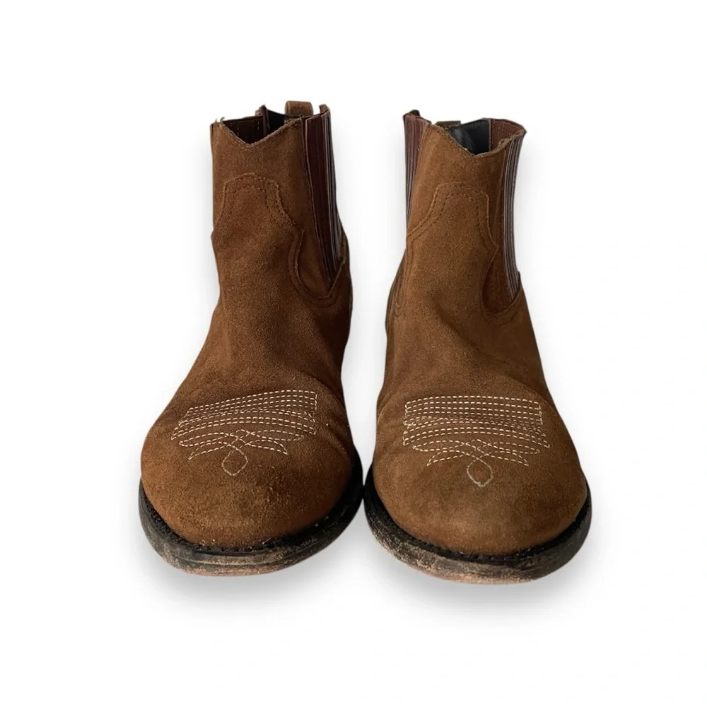 Golden Goose Suede Ankle Boot with Embroidery - Picture 4 of 12